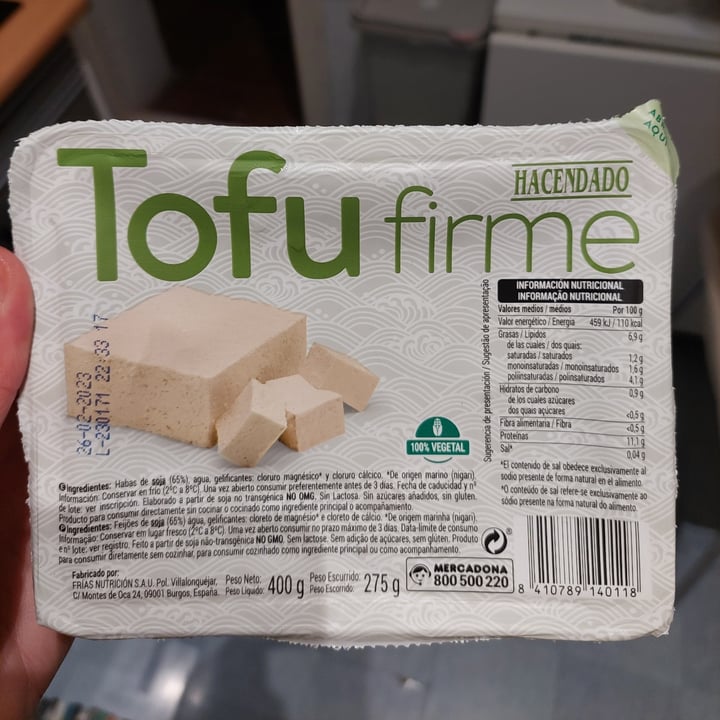 photo of Hacendado Tofu Firme shared by @lasupersanny on  03 Feb 2023 - review