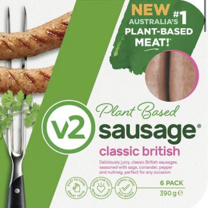 V2 Food Garlic & herb sausages Review abillion