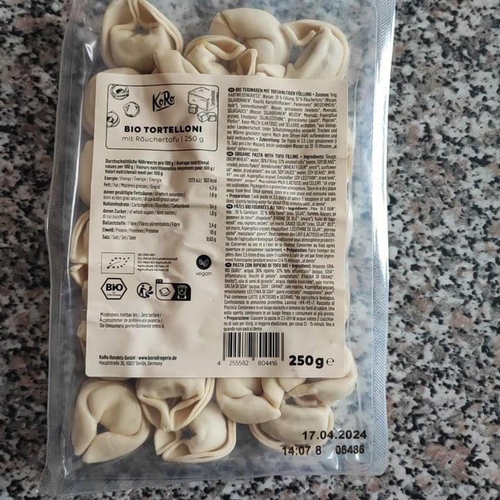 photo of Koro Bio Tortelloni al tofu shared by @ila00 on  02 Jul 2023 - review