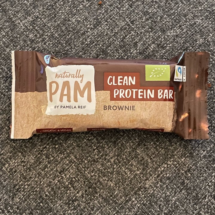 photo of Naturally Pam Brownie Protein Bar shared by @fbradaschia on  29 Jan 2023 - review