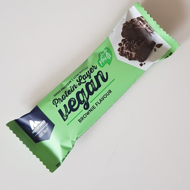 photo of Multipower Protein Layer Vegan Brownie Flavour shared by @vanpanda on  12 Jan 2023 - review