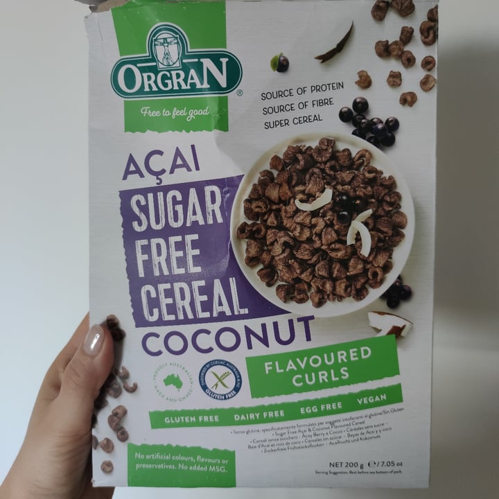 photo of Orgran Açaí sugar free cereal shared by @miriscog on  10 Mar 2023 - review