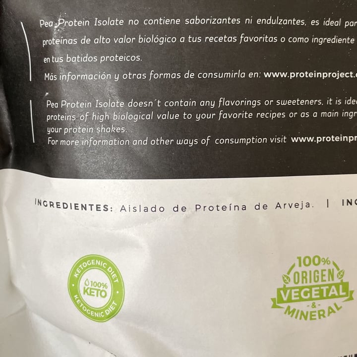 photo of Protein Project Vegan Pea Protein Isolate shared by @martinaitziar on  07 Apr 2023 - review