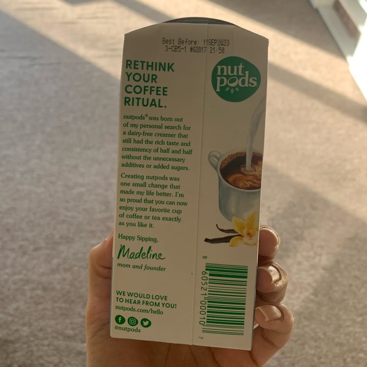 photo of nutpods French Vanilla Almond + Coconut Creamer shared by @crazymoni5 on  07 Feb 2023 - review