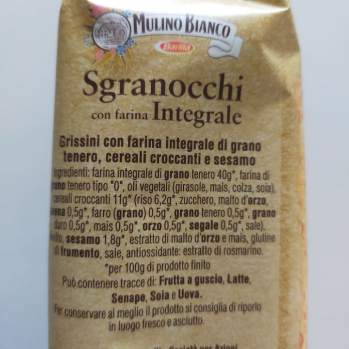 photo of Mulino Bianco Sgranocchi Integrali shared by @nightmarebeforeveg on  29 Dec 2022 - review