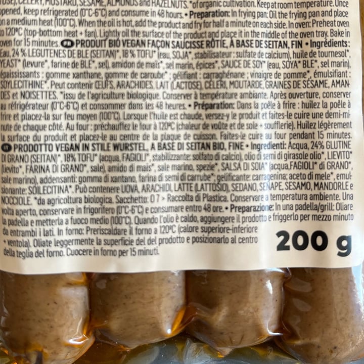 photo of Koro Feine vegane bio bratwurst shared by @brainstorming7 on  10 May 2023 - review