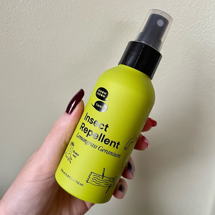 photo of Meow Meow Tweet insect repellent shared by @kelsharpe on  21 Jan 2023 - review