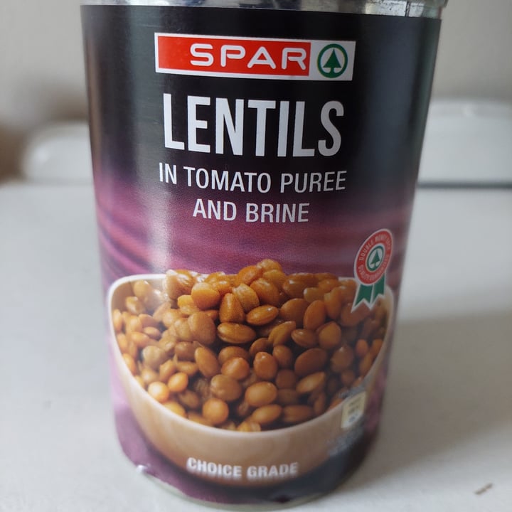 photo of Spar Choice grade Lentils in tomatoe pureé shared by @hippiegirl on  21 May 2023 - review