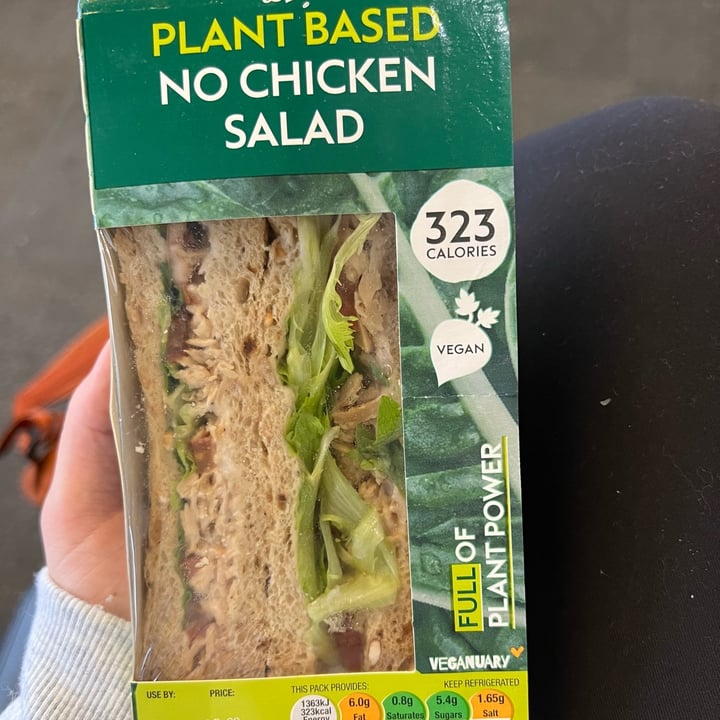 photo of Boots Plant Based No Chicken Salad Sandwich shared by @pkplantbased on  16 Jan 2023 - review