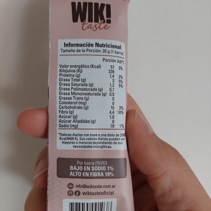 photo of Wik taste Barra De Quinoa shared by @flay on  12 Feb 2023 - review
