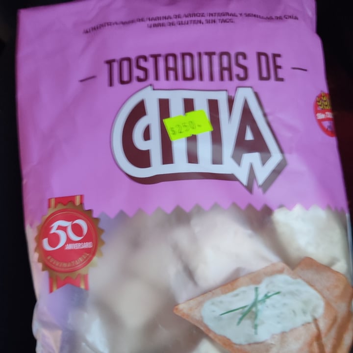photo of Tostaditas de Chia Tostatitas de arroz shared by @saraperulero on  05 Mar 2023 - review
