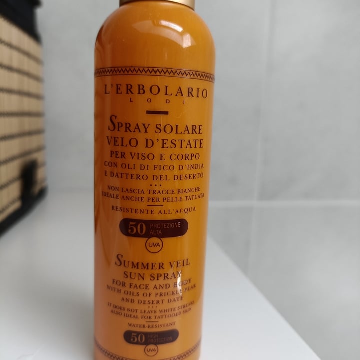 photo of L’Erbolario spray solare 50 olio di fico e dattero shared by @alessandracuneo on  17 Jul 2023 - review