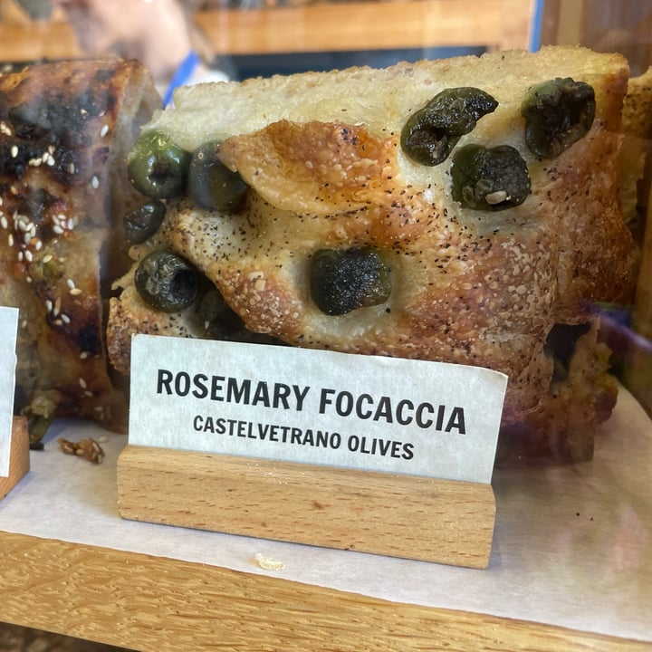 photo of Oat Bakery Rosemary Olive Focaccia shared by @sbvegans on  07 Apr 2023 - review