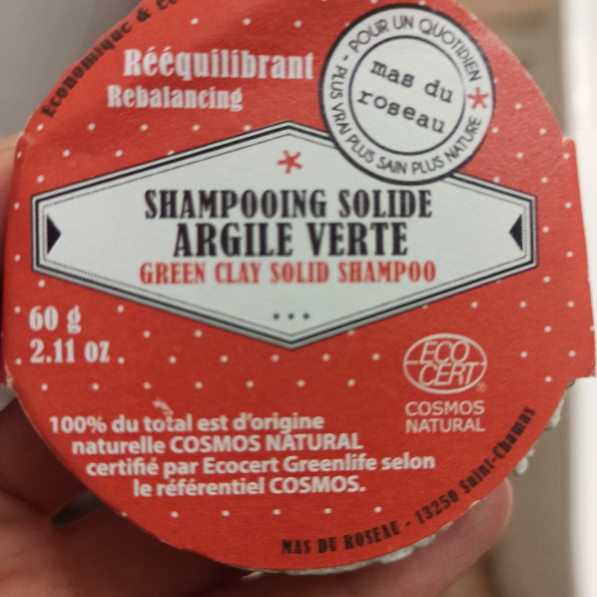 shampoing argile verte from Mas du roseau Vegan Product Reviews — free download