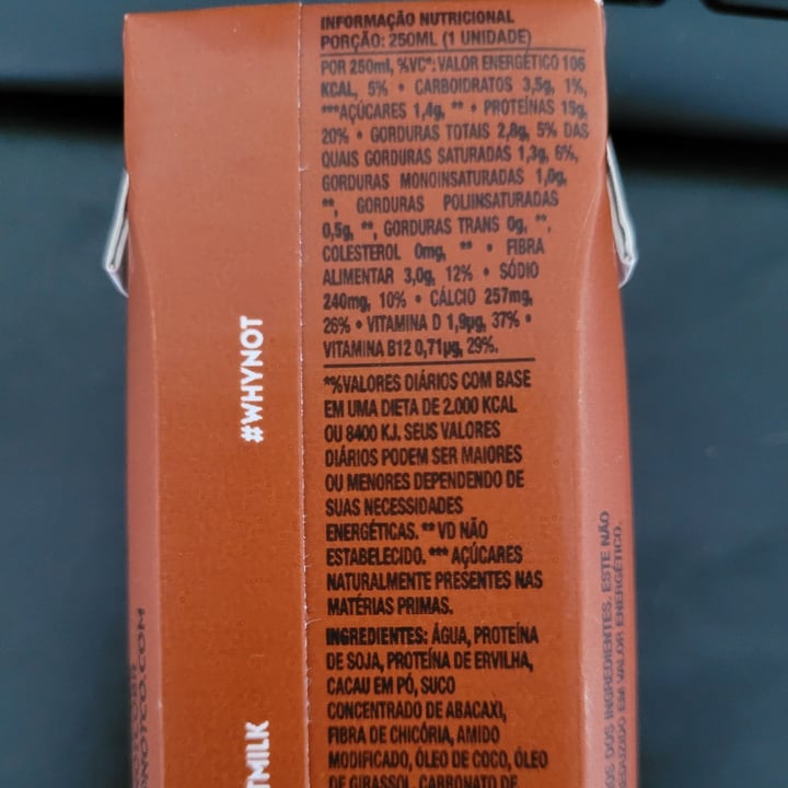 photo of NotCo High Protein NotMilk Chocolate shared by @jessanjos on  10 Feb 2023 - review
