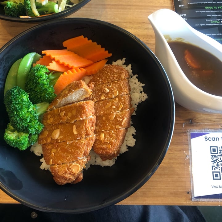 Tempura Japanese Cafe Elsternwick, Australia Vegan Katsu Curry Don