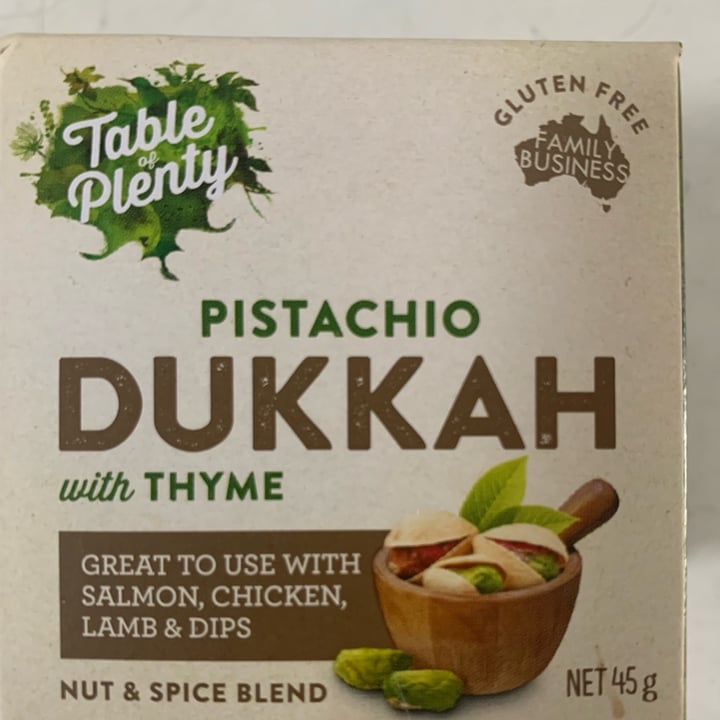 photo of Table of Plenty Pistachio Dukkah shared by @hevavegan on  20 Jul 2023 - review