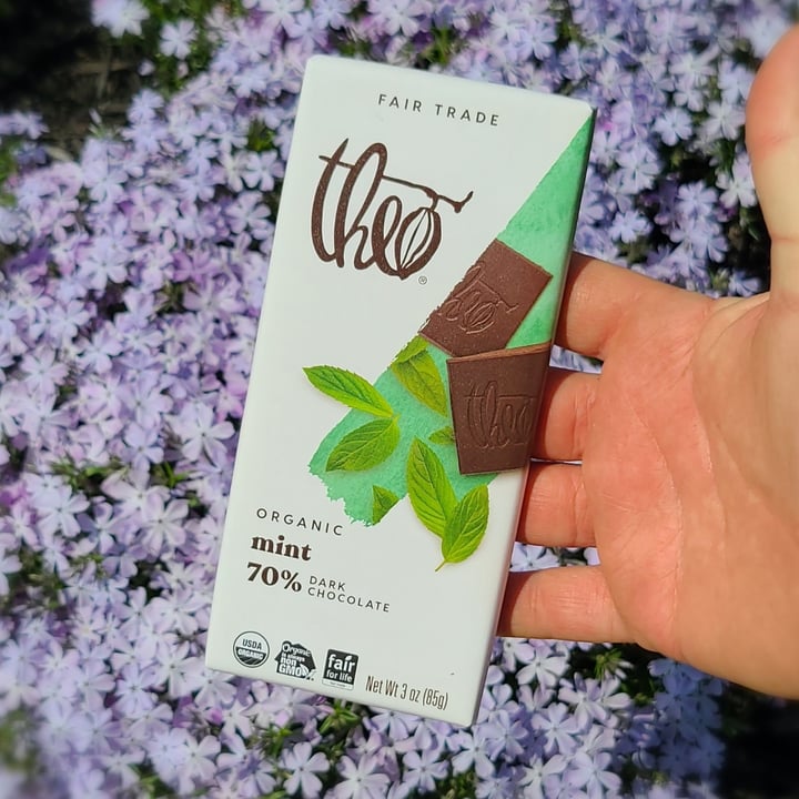 photo of Theo Chocolate Organic Mint 70% Dark Chocolate shared by @agreene428 on  01 May 2023 - review