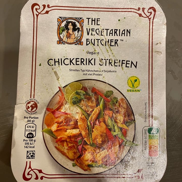 photo of The Vegetarian Butcher Chickeriki Streifen shared by @pippoarde97 on  20 Apr 2023 - review