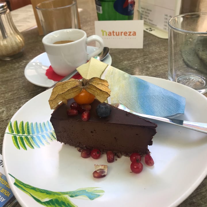 photo of Natureza Vegetarian House Raw Chocolate Cake shared by @philovegan on  12 Aug 2023 - review