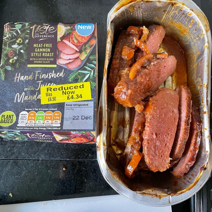 photo of Sainsbury's Meat Free Gammon Style Roast With Spiced Blood Orange Glaze shared by @benji on  26 Dec 2022 - review