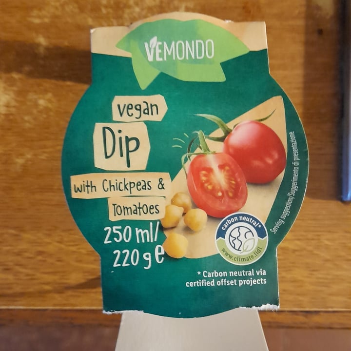 photo of Vemondo Vegan dip with Chickpeas and Tomatoes shared by @lupogrigio on  26 Feb 2023 - review