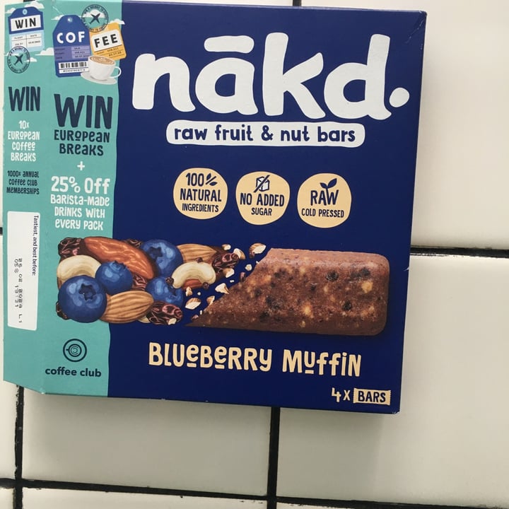 photo of Nākd. Blueberry Muffin shared by @gillhibbitt on  25 Jul 2023 - review