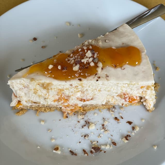 Photo of the dish “Cheesecake vegan alle albicocche”