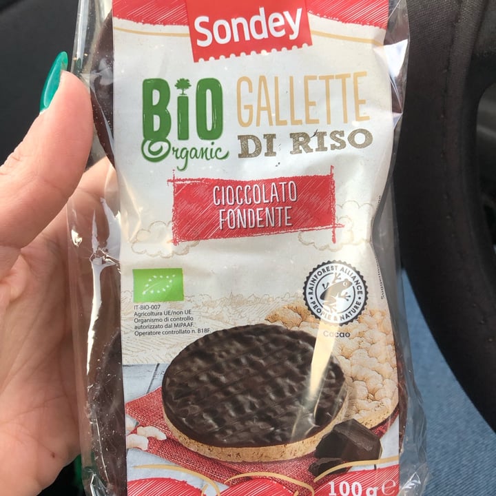 photo of Sondey Bio gallette di riso con cioccolato fondente shared by @seitansistah on  24 Mar 2023 - review