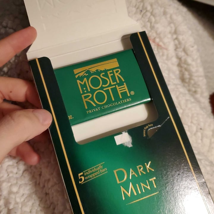 photo of Moser Roth Mint Flavour Dark Chocolate shared by @maisiehouse on  18 Feb 2023 - review