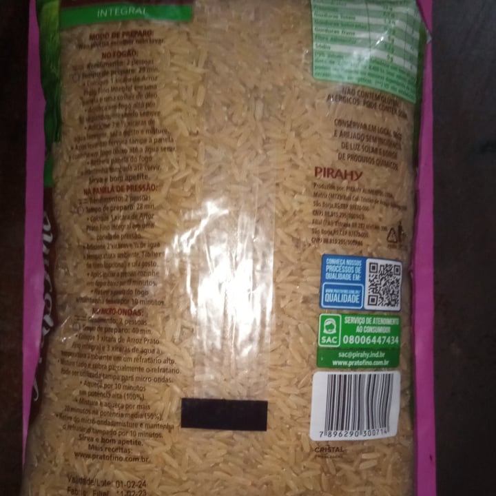 photo of Prato Fino Arroz integral shared by @ddm on  27 Mar 2023 - review