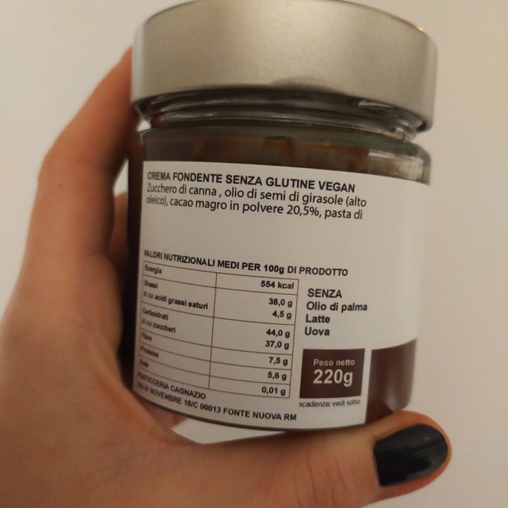 photo of Pasticceria Cagnazio crema fondente shared by @nightmarebeforeveg on  11 Mar 2023 - review