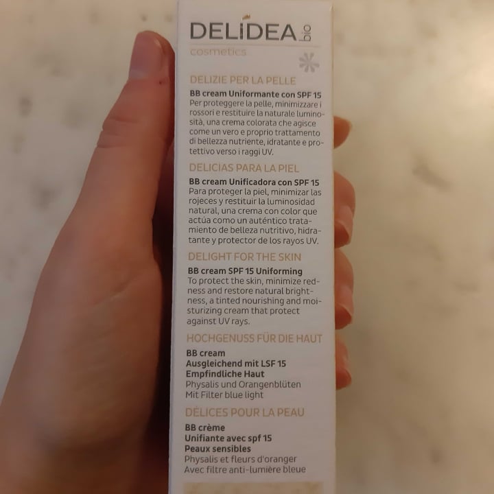 photo of Delídea bio cosmetics BB cream uniformante con SPF 15 shared by @gaiaa on  15 Jan 2023 - review