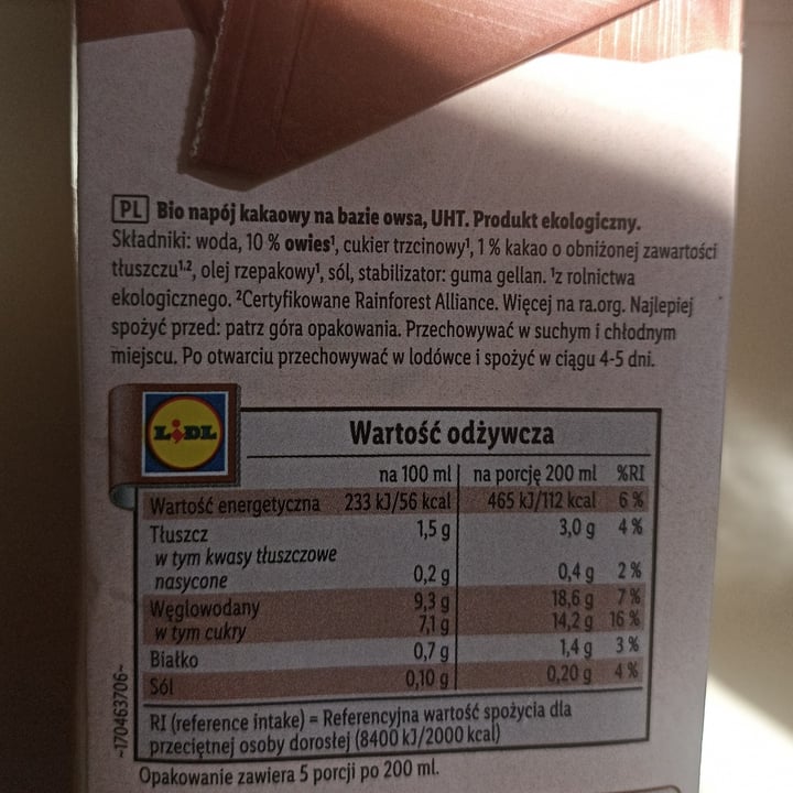 photo of Vemondo  Bio Kakao Hafer shared by @lookja on  27 Jul 2023 - review