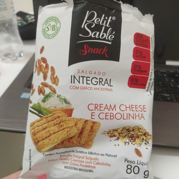 photo of Petit Sablé Snack Cream Cheese E Cebolinha shared by @vetbrunarossato on  27 Feb 2023 - review