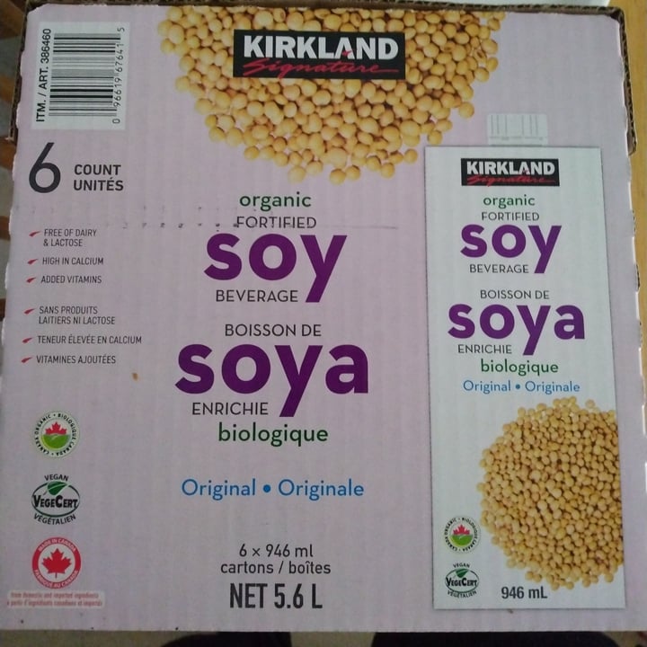 photo of Kirkland Signature Organic Fortified Soya Beverage shared by @alexvillies on  10 Apr 2023 - review