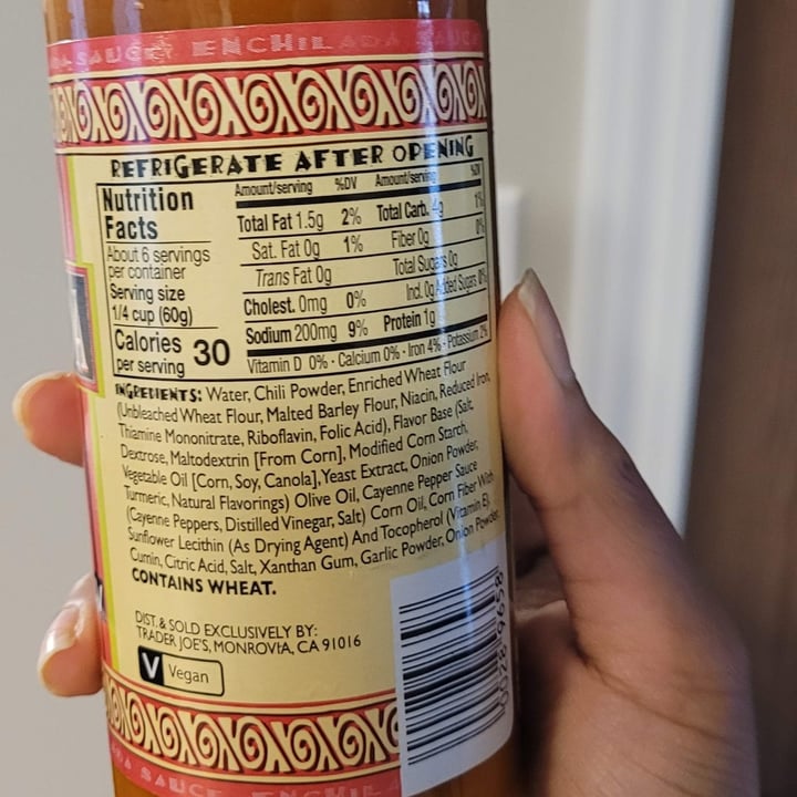 photo of Trader Joe's Enchilada Sauce shared by @theveglife on  14 Jun 2023 - review