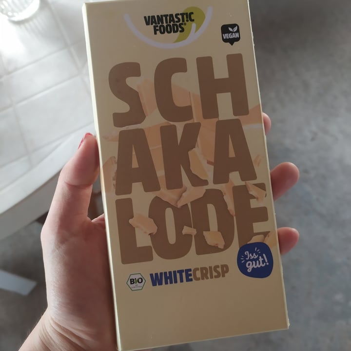 photo of Vantastic Foods chocolate blanco white crisp shared by @fraveganita on  23 Jun 2023 - review