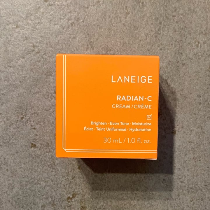 photo of Laneige Radian-C Crème shared by @isabella7 on  05 Aug 2023 - review