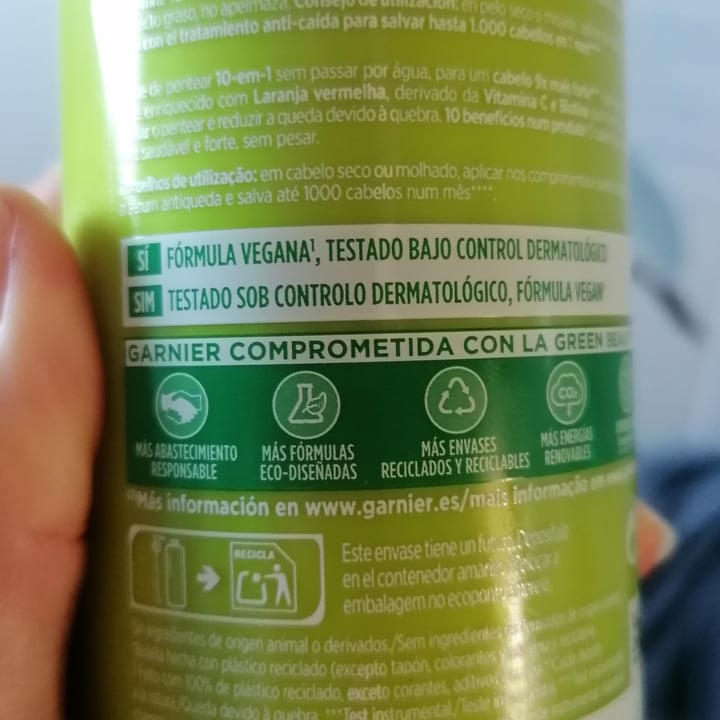 photo of Garnier Crema Sin Aclarado 10 En 1 Con Naranja Roja shared by @cometdibiasky on  01 Apr 2023 - review