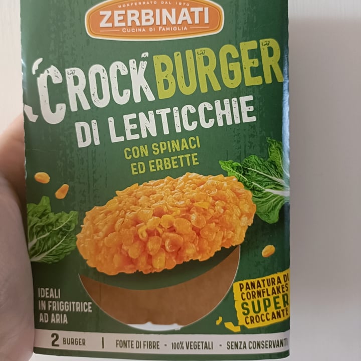 photo of Zerbinati Crockburger Di Lenticchie Con Spinaci Ed Erbette shared by @giorgiatheo on  29 Jun 2023 - review