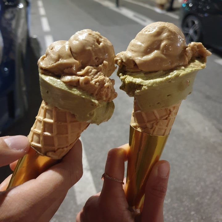 photo of Gelateria Del Biondo Vegan Pistacchio E Nocciola shared by @emceejay on  22 May 2023 - review