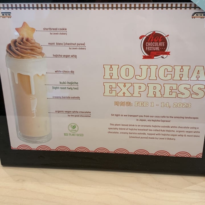 photo of Whisk Matcha Cafe hojicha express hot chocolate shared by @vjaymama on  11 Feb 2023 - review