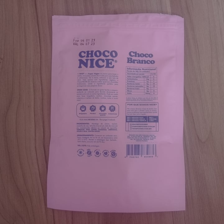 photo of Nice Milk Chocolate Branco shared by @carolserranu on  26 Mar 2023 - review