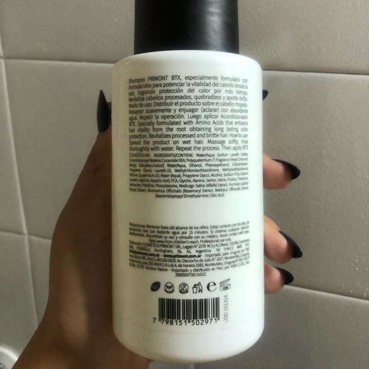 photo of Primont primont shampoo shared by @andrearomo666 on  26 Mar 2023 - review