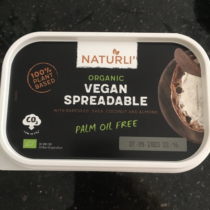 photo of Naturli' Organic Vegan Spreadable shared by @gillhibbitt on  17 Jul 2023 - review