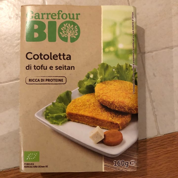 photo of Carrefour Bio Cotoletta di tofu e seitan shared by @silvy56 on  09 Jan 2023 - review