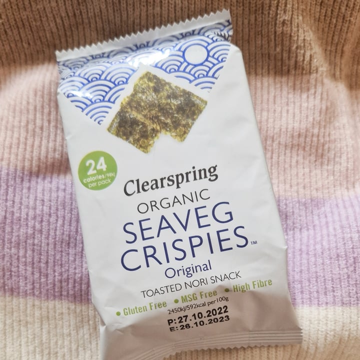 photo of Clearspring Organic Seaveg Crispies Original shared by @valibabali on  07 Jul 2023 - review