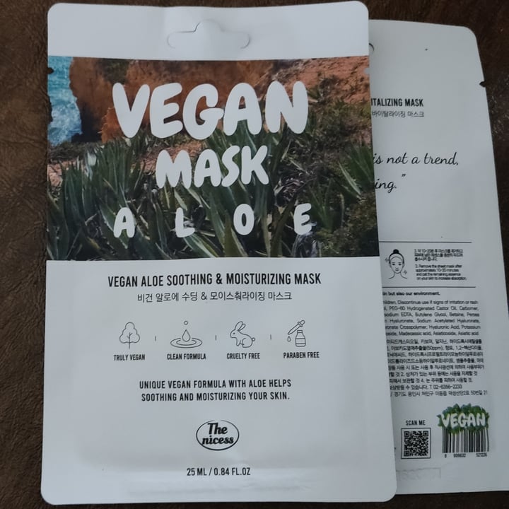 photo of The nicess vegan mask aloe shared by @space999sailor on  10 Apr 2023 - review