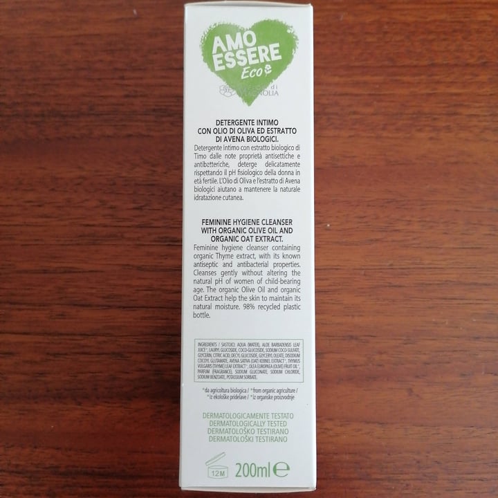 photo of Amo essere eco Detergente Intimo shared by @angieliberatutti on  16 Aug 2023 - review